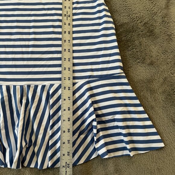 Tommy Bahama Tennis Dress Swim Coverup Women's SMALL Blue White Stripe Tropical - Picture 5 of 5